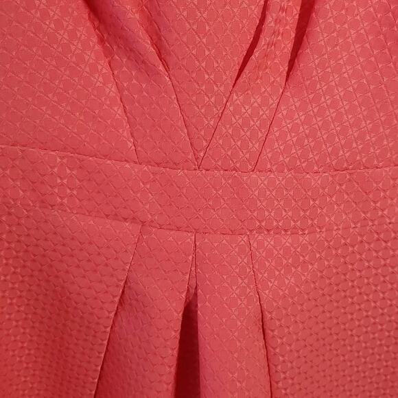 TAHARI pink jacquard dress‎ plus size 16 - Picture 5 of 7